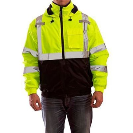 TINGLEY Bomber II„¢ Jacket, Size Tall Men's LT, Type R Class 3, Fluorescent Yellow, Green, Black J26112.LT